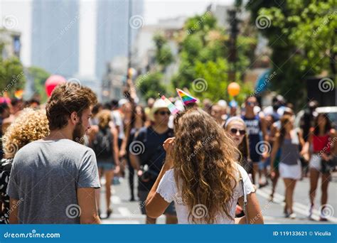Tel Aviv Israel June Gay Pride Parade In Tel Aviv Israel Editorial Photo Image Of