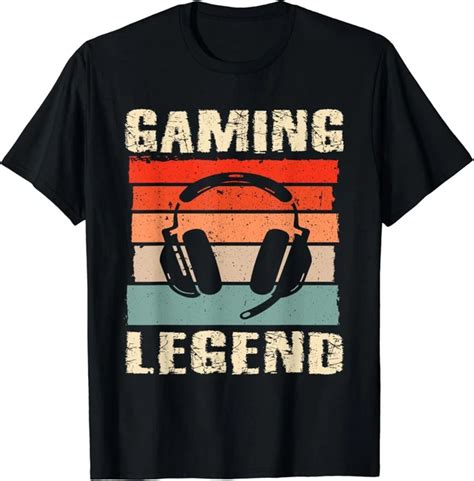 Hot Trending T Shirt With Gaming Legend Gamer For Teens Video Games Funny Saying Design Preview