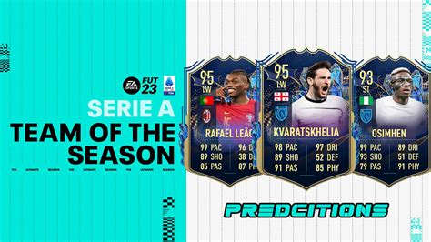 Fifa Tots Serie A Tim Predictions Team Of The Season With