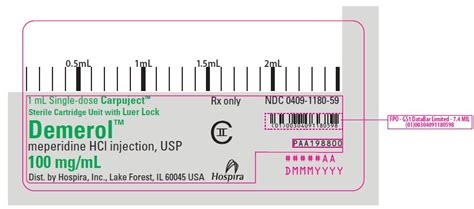 Demerol Injection Package Insert Prescribing Information