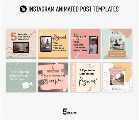 Instagram Video Animated Templates Social Media Templates for Canva ...