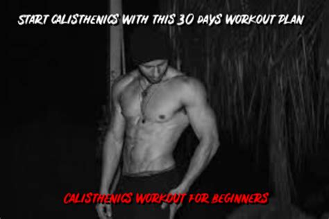 Start Calisthenics With This 30 Days Workout Plan Hubpages