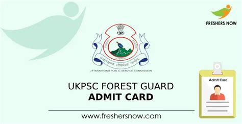 UKPSC Forest Guard Admit Card 2023 Out PET Dates