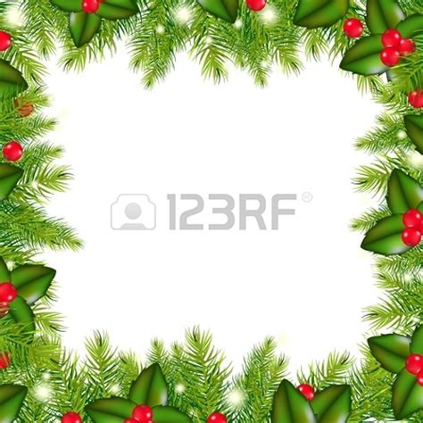 free christmas wreath border clip art - Clipground