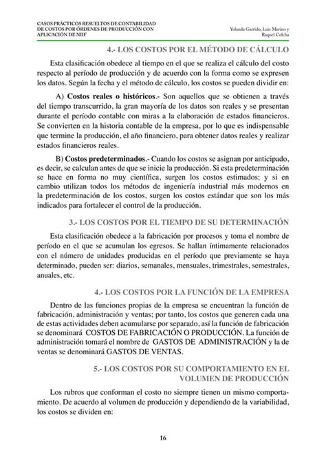 Libro Casos prácticos de contabilidad de costos pdf