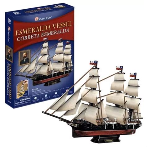 Rompecabezas 3d Esmeralda Vessel Cubicfun MercadoLibre