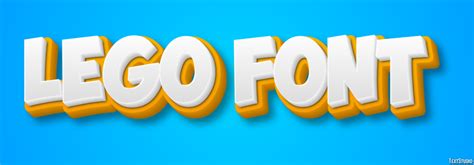 Lego Font Text Effect And Logo Design Font