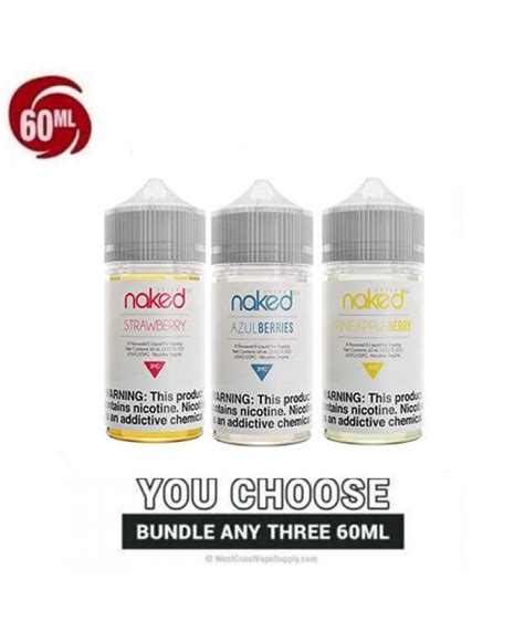 Naked Vape Juice Cream Pick 3 Bundle 180ml Vape Juice Bundle