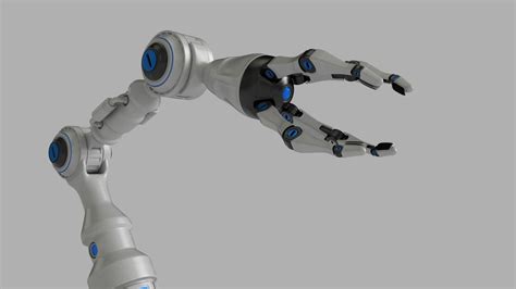 Robot Arm 3d Model Rigged Cgtrader