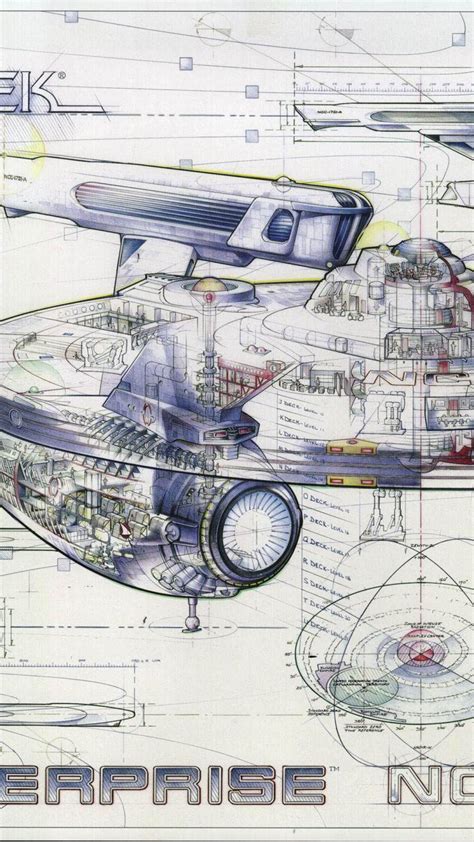 USS Enterprise Aircraft Carrier Schematic