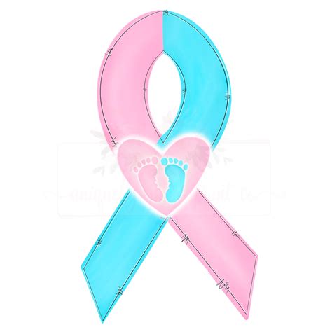 Pregnancy And Infant Loss Awareness Ribbon Digital Download Etsy