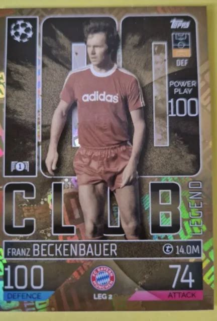 Franz Beckenbauer Legend Club Bayern Munchen Match Attax Extra