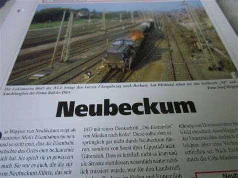 BAHNHÖFE MIT GLEISPLAN Dokumentation Neubeckum Nordrhein Westfalen 4S