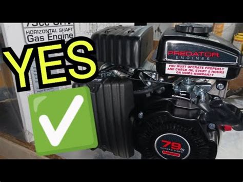 79cc 3hp Harbor Freight Predator Engine Review Installation Via