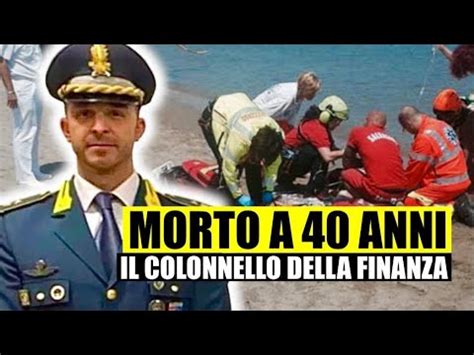 ULTIM ORA MORTO IL COLONNELLO DELLA FINANZA IN UN GRAVISSIMO INCIDENTE