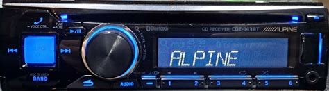 Alpine Cde Bt Bluetooth Cd Player Iphone Android Mp Wma Am Fm Aux