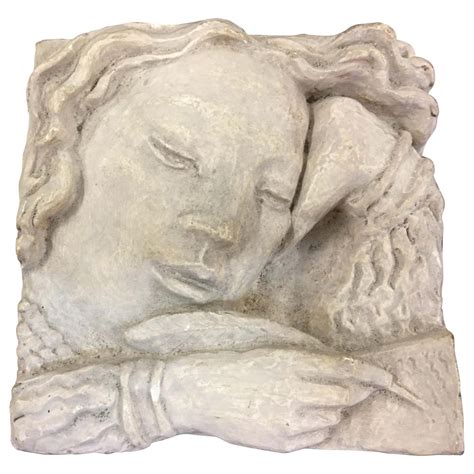 Small Art Deco Bas Relief In Plaster Signed G Watkin 1942 For Sale