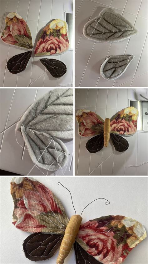 How To Sew A Fabric Butterfly Free Pattern Fabric Butterfly Fabric