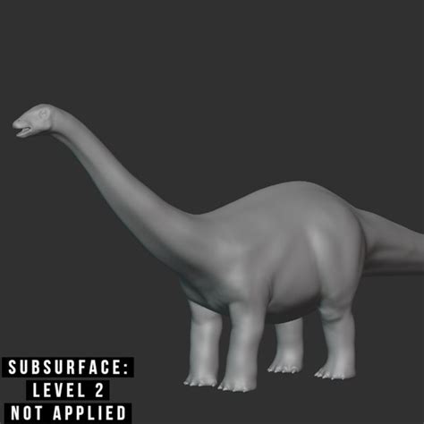 Brontosaurus Basemesh Low Poly3d模型 Turbosquid 1993658