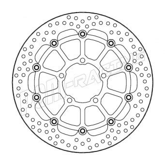 Disque De Frein Avant Flottant Halo Mm Ep Mm Moto Master