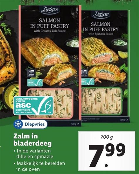 Zalm In Bladerdeeg 700g Aanbieding Bij Lidl