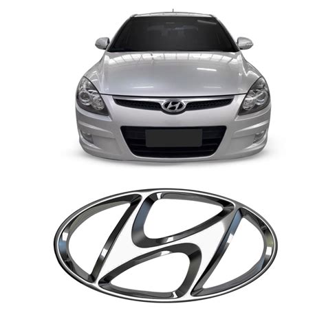 Emblema Logo Hyundai Hyundai I30 2009 2012 Cromado Grade Do