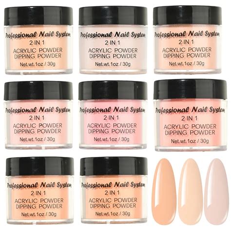 1OZ Nude Acrylic Powder For Nails Art Polymer Tips Builder 3D Nail Art