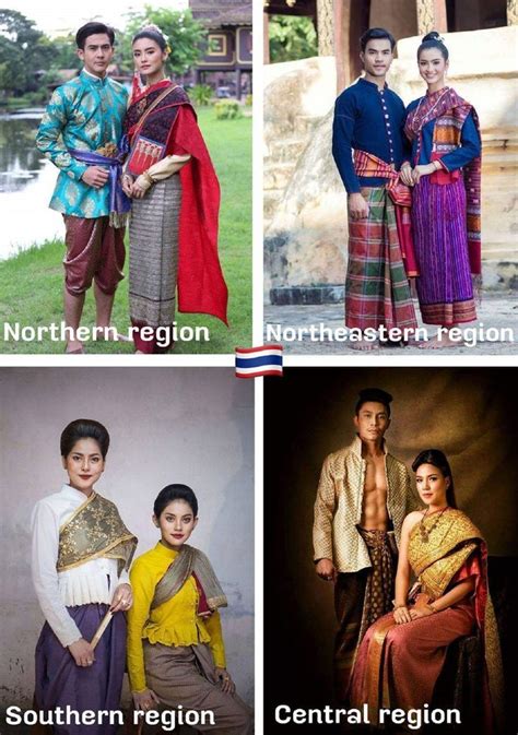 Region Of Thai Traditional Outfit Thailand