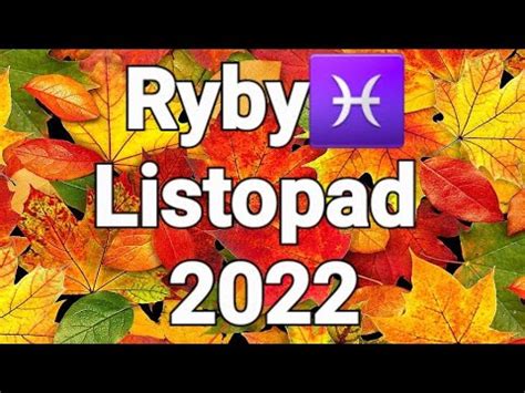 Tarot Ryby Horoskop Miesi Czny Listopad Youtube