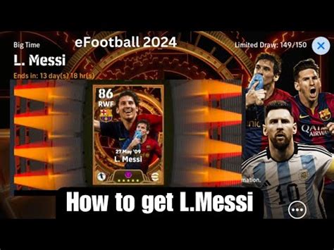 Trick To Get Big Time Messi Trick To Get 105 Rated L Messi