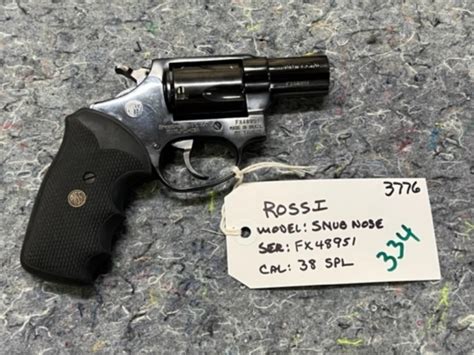 Rossi Snub Nose 38 Special Revolver Ffl 3776 Live And Online Auctions