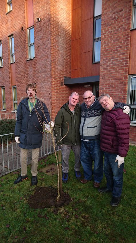 Planting Of A Memorial Tree At Fst Hayfield