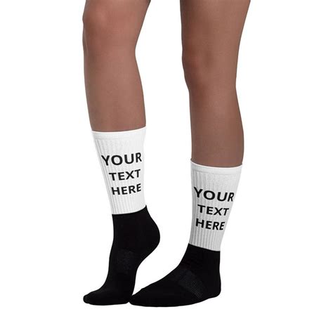 Personalized Socks Funny Custom Socks With Saying, Image, Photo Customize With Your Photo Logo ...