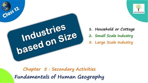 Industries Based On Size Cottage Small Scale And Large Scale