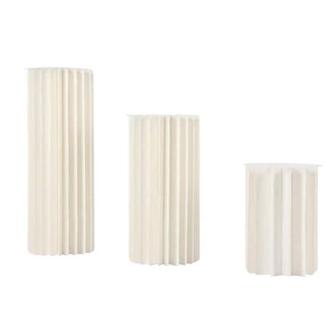 Yiyibyus In Tall Indoor Outdoor White Foldable Cardboard Pvc