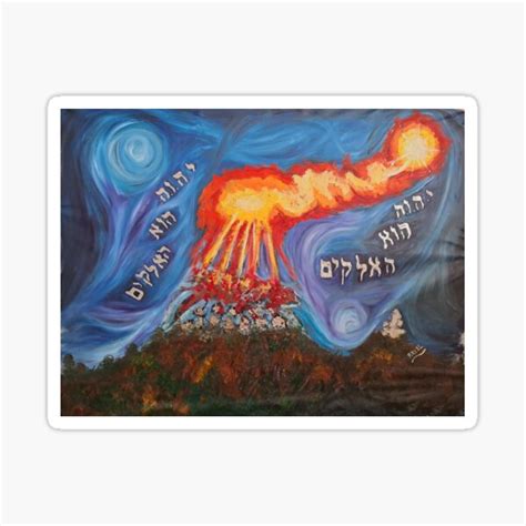 Elijah And The Prophets Of Baal On Mount Carmel Sticker For Sale By