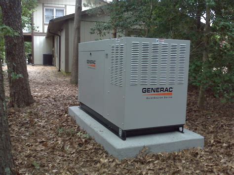 generac 60 kw generator on concrete pad installed by northern neck ...