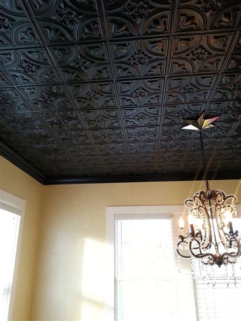 Ceiling Decor Ceiling Design Ceiling Chandelier Faux Tin Ceiling