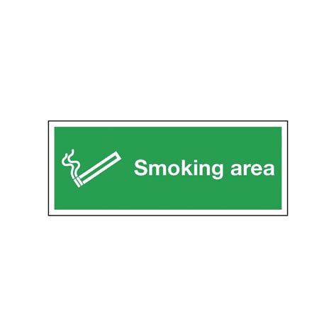 Smoking Area Signs Smoking Area Signage