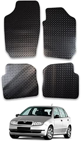 Rubber Car Mats Compatible With Skoda Fabia 2015 2021 Tailored Fit