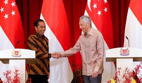 Presiden Jokowi Bertemu Pm Lee Singapura Akan Bantu Indonesia Bangun