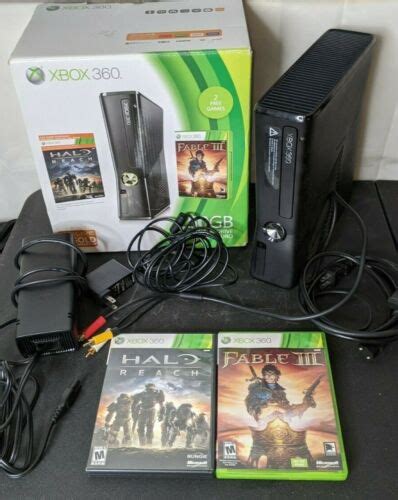 Xbox 360 250gb Value Bundle Halo Reach Fable 3 Excellent In Original Box Euc 885370334760 Ebay