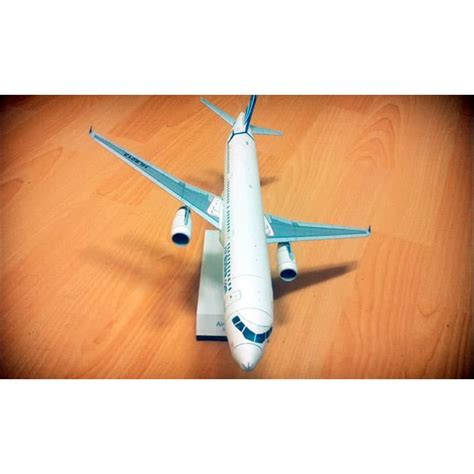 Diy Miniature Papercraft Airplane Model Airbus A321 Air Foam Shopee Philippines