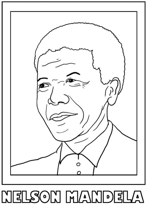 Nelson Mandela Free Printable Coloring Page Download Print Or Color