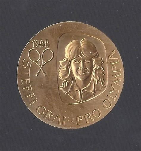 1988 STEFFI GRAF PRO OLYMPIA Bronze Olympische Spiele Seoul Kaufen