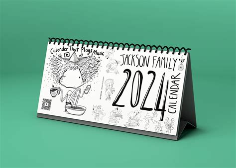 Custom 2024 Table Calendar Monthly Printable Digital PDF - Etsy