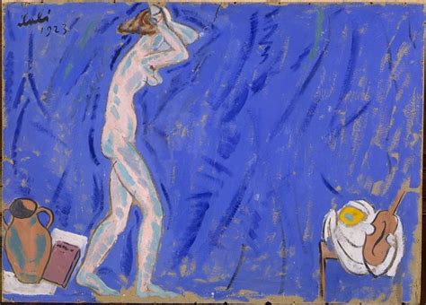 Female Nude in a Blue Background Fundació Gala Salvador Dalí