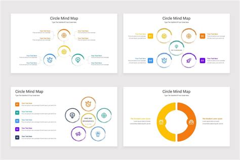 Circle Mind Map Diagram Google Slides Template Por Limo Des En