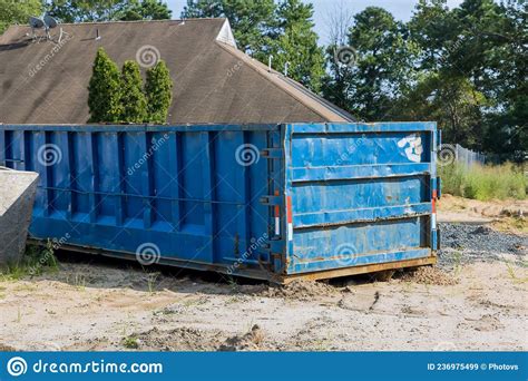 Garbage, Construction Debris And Concrete Blocks On The Landfill Stock ...