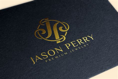 Gold Foil Stamping Logo Mockup On Black Paper Business Card By Smart